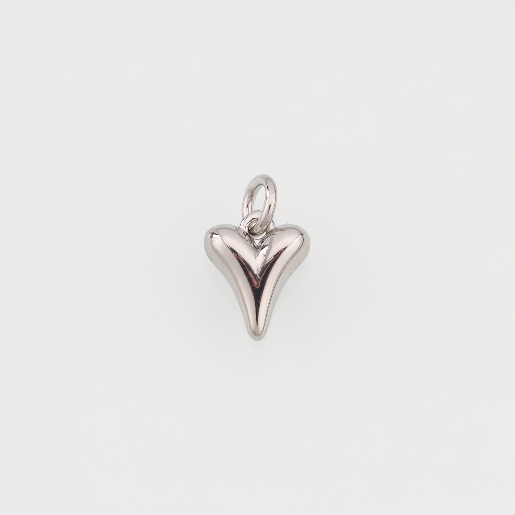 18K Gold Filled Heart Pendant,Dainty Heart Charm Earrings Necklace for DIY Jewelry Making Supply