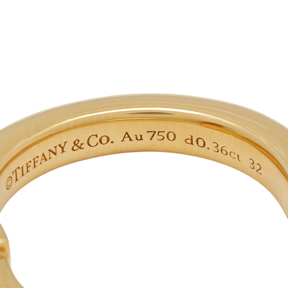 Tiffany & Co. Lock Ring 18K Yellow Gold Diamond 72343700