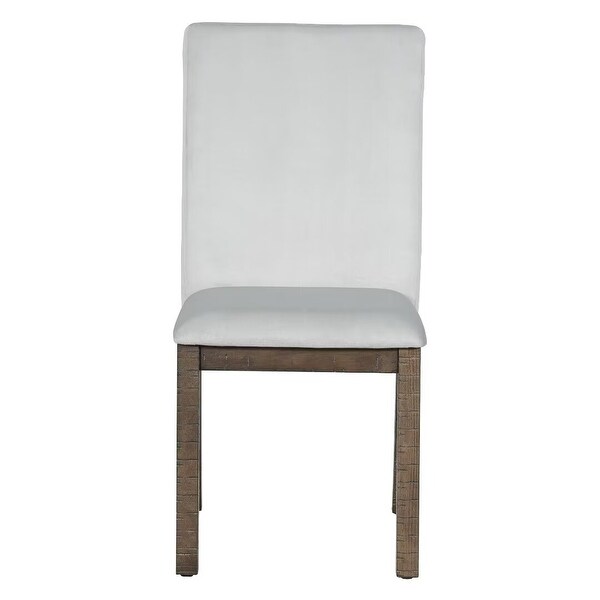 Extendable Dining Table Set,with Butterfly Leaf and6 Upholstered chair