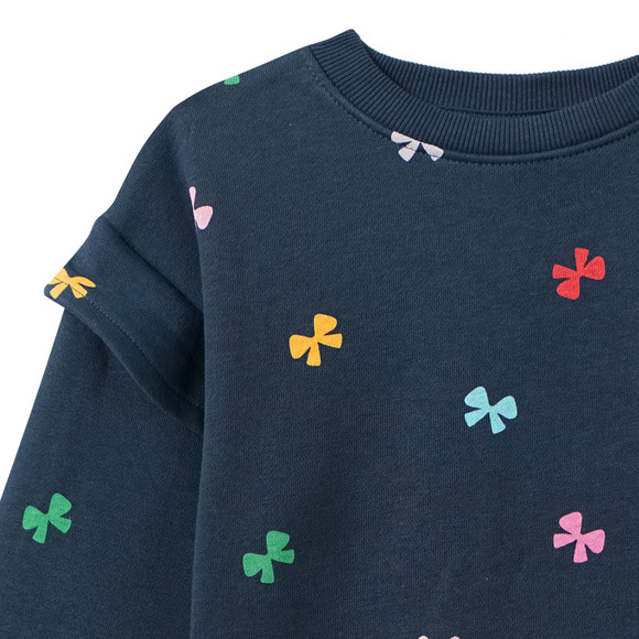 Famy Mädchen Sweatshirt mit Allover-Print