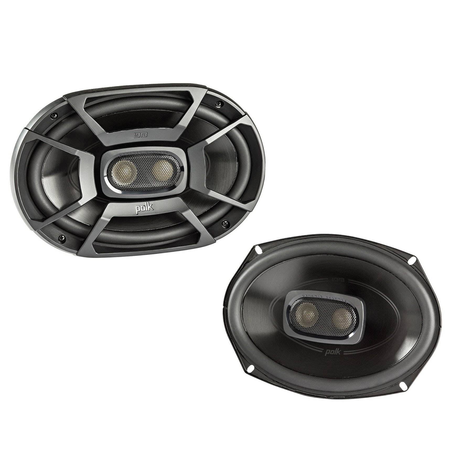 Polk 6x9x22 450W 3 Way Marine Speakers + Rockford Fosgate 6.5x22 90W Car