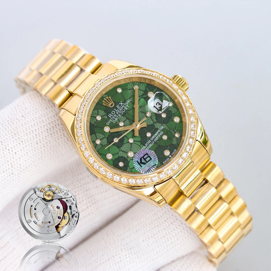 DATEJUST 31  GOLD BLUE DIAL