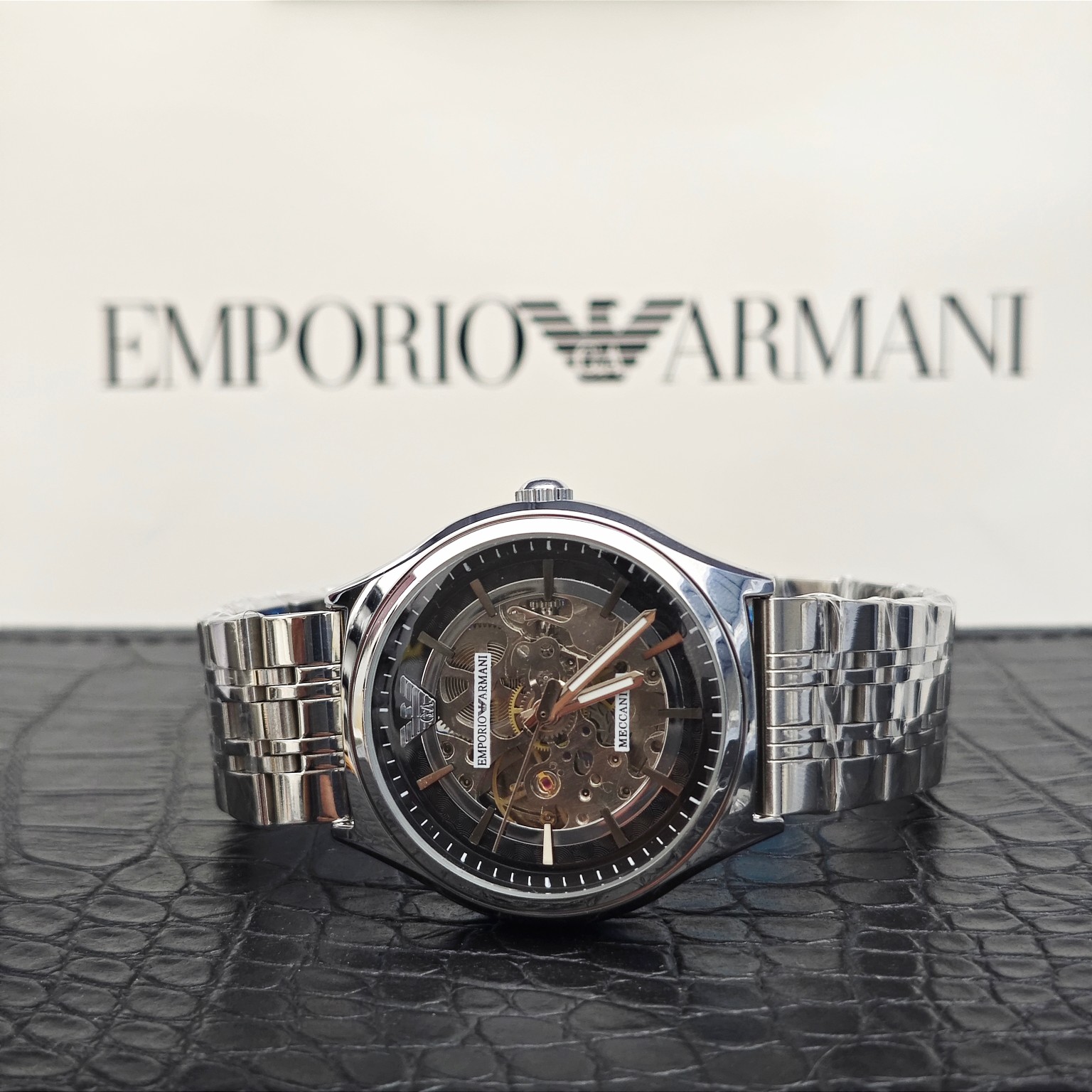 Armani flywheel hollow automatic mechanical watch - cnluxepick