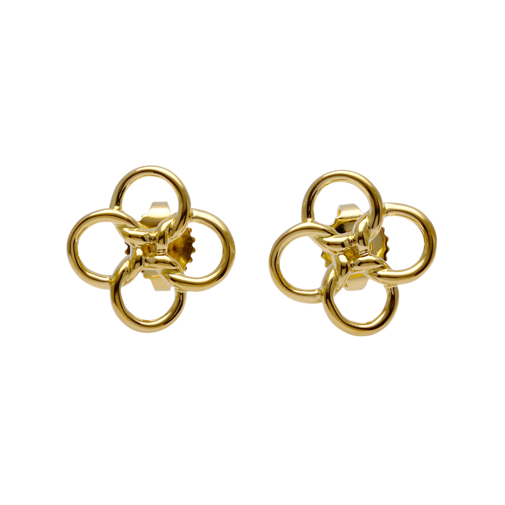 Tiffany & Co. Quadrofolio Earrings 18K Yellow Gold