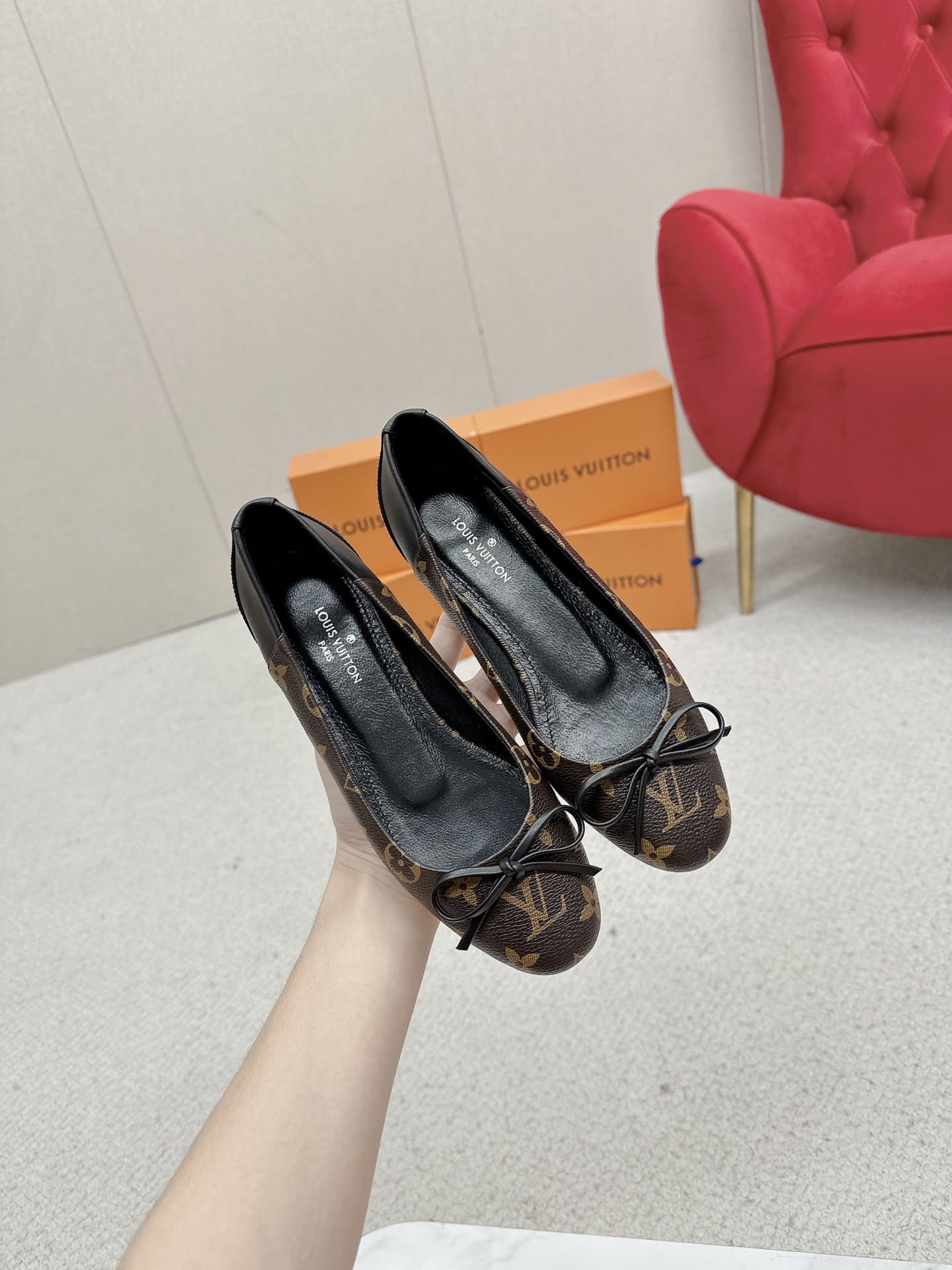Louis Vuitton Joy Ballerina Flats Monogram Brown