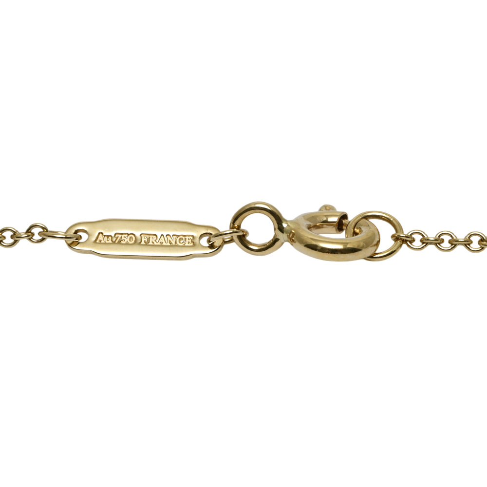 Tiffany & Co. Knot Necklace 18K Yellow Gold Diamond 75123582