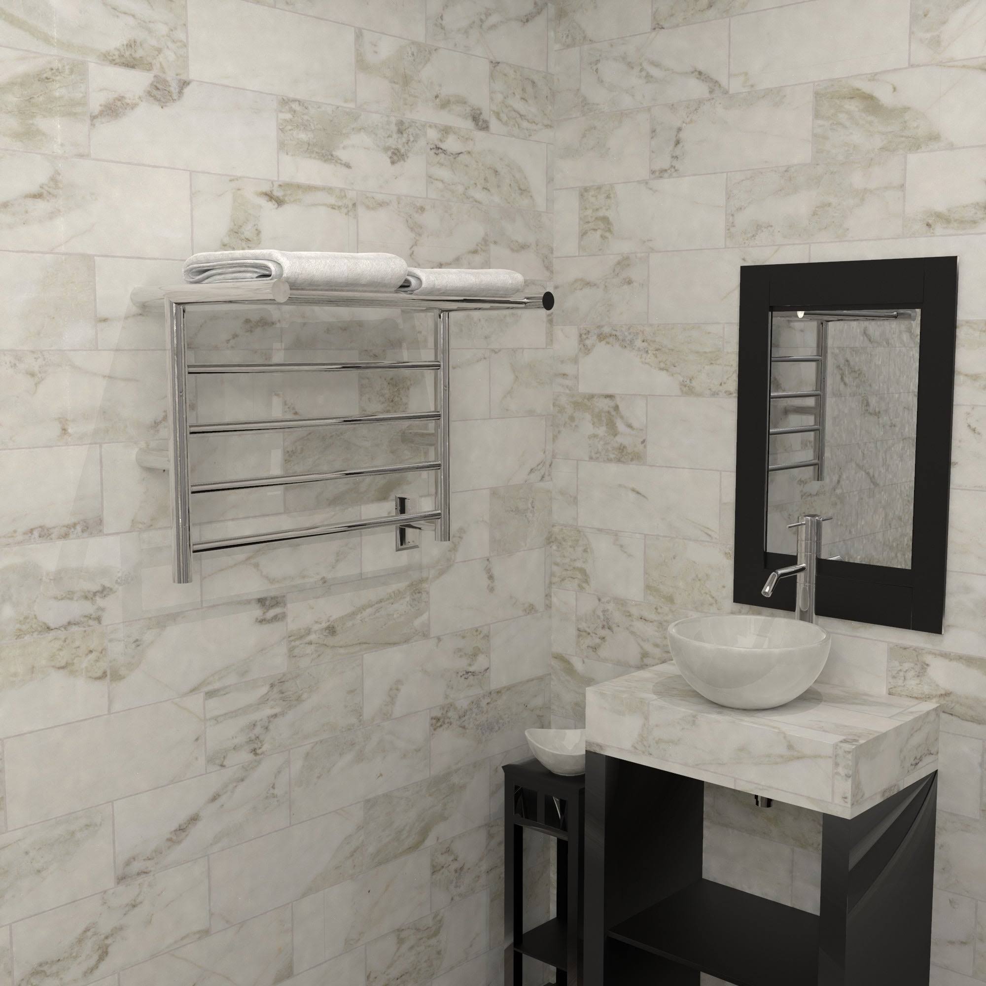 Amba RSH-B Radiant Shelf Towel Warmer - Brushed