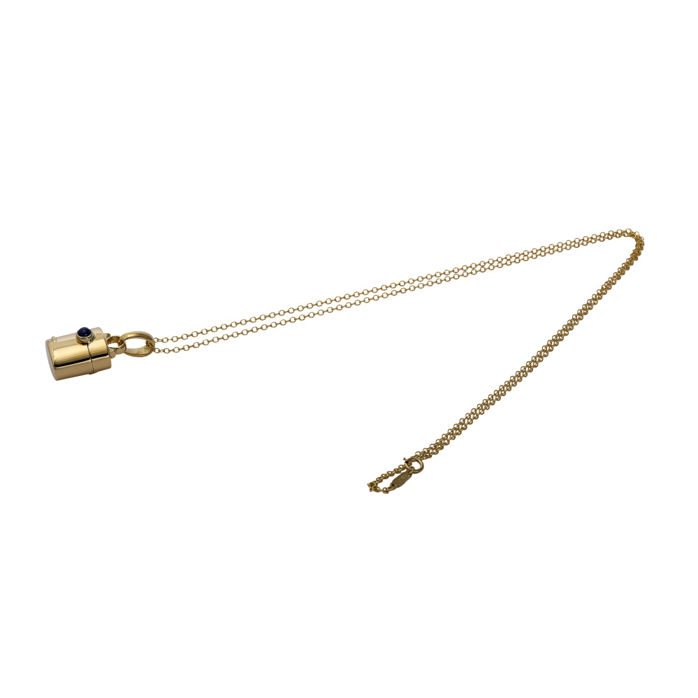 Tiffany & Co. Tiffany Perfume Bottle Motif K18YG Yellow Gold Necklace