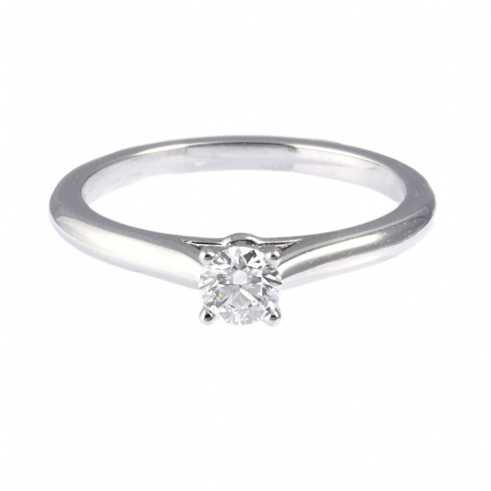 Cartier Solitaire Ring Platinum Diamond N4135900