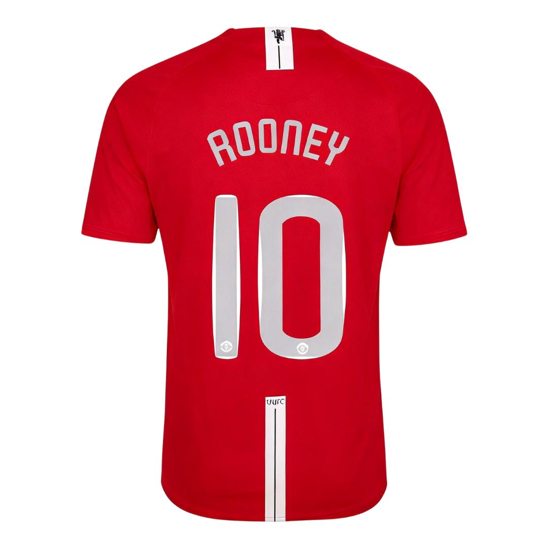 Retro Soccer Jersey ROONEY #10 Manchester United Home 2007/08 - UCL Final