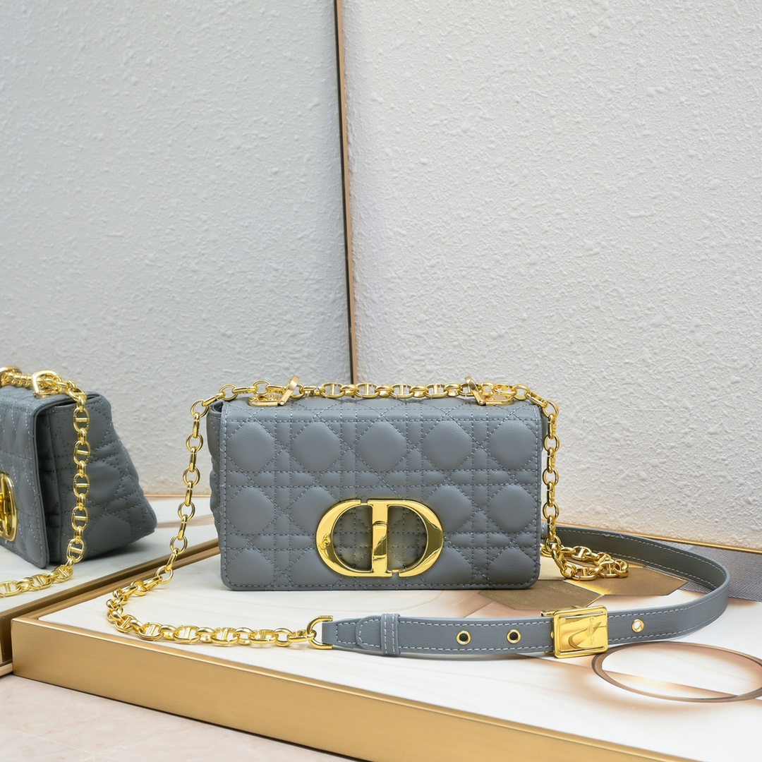 Dior Grid pattern chain crossbody shoulder bag - cnluxepick