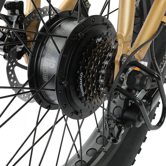 Electric Bike Foldable Fat Tire EBike 48V 13AH Li-ion Battery 500W Motor 20″ 4.0 inch Fat Tire Bike Aluminum Frame Electric Mountain Beach Snow EBike Bicycle