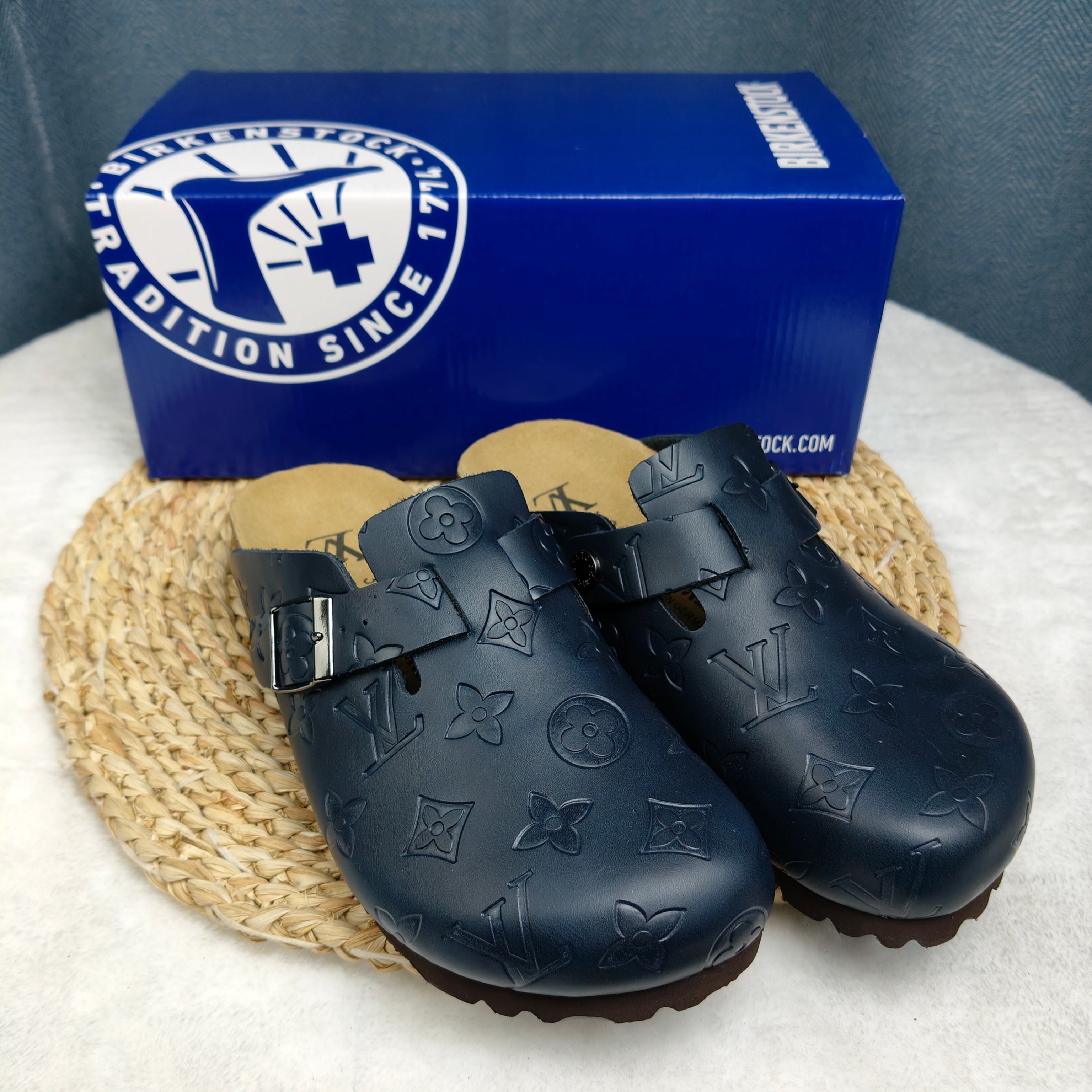 Birkenstock Boston Shiny Leather Casual Shoes Joint Edition