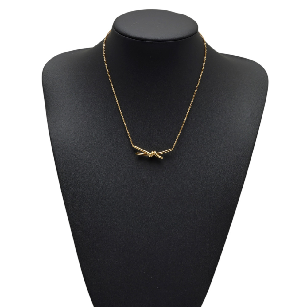 Tiffany & Co. Knot Necklace 18K Yellow Gold 68887194