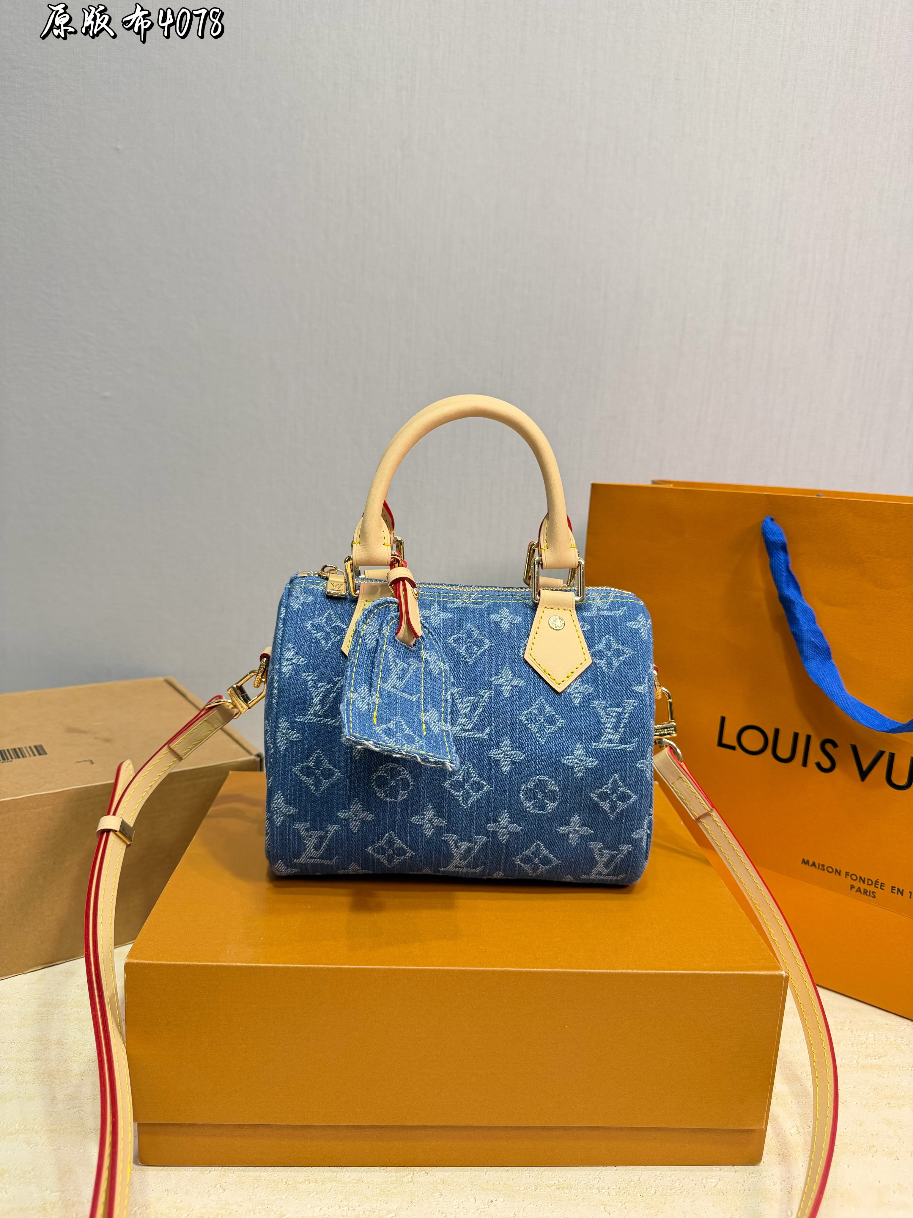 LV Nano Speedy Denim Bag - cnluxepick