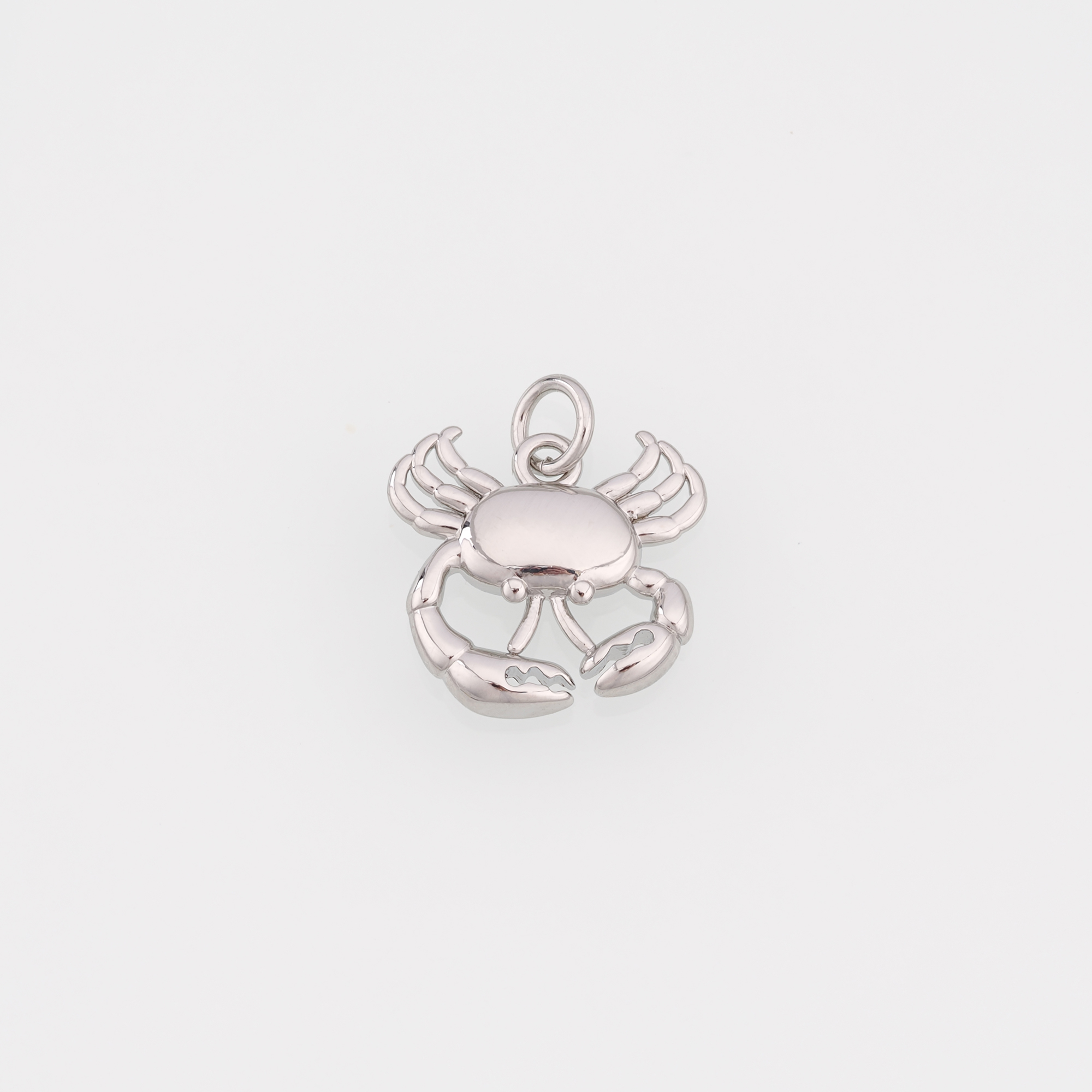 18K Gold Filled Crab Pendant,Cancer Charm Earrings Necklace for DIY Jewelry Making Supply