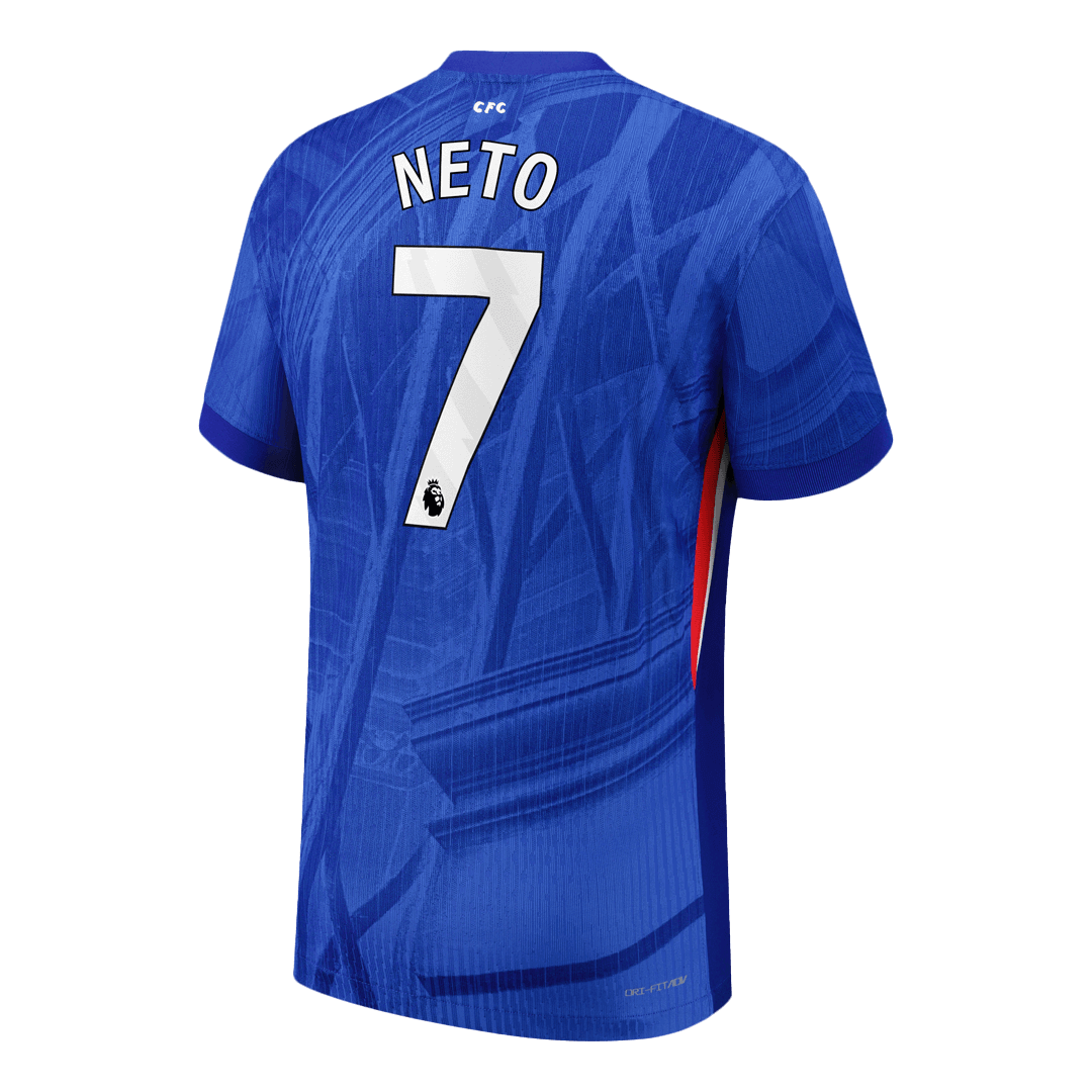 NETO #7 Chelsea Home Player Version Jersey 2025/26