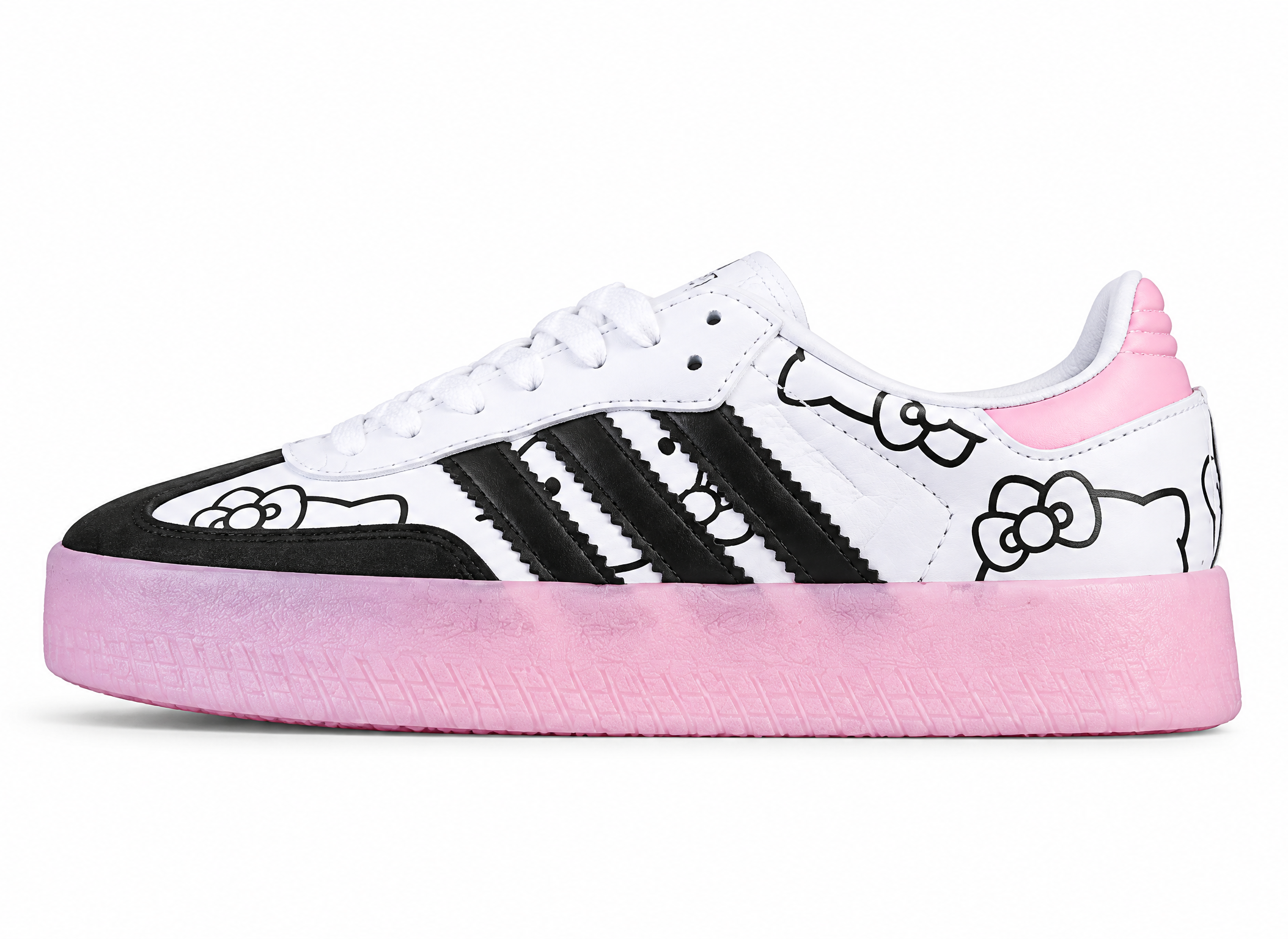 Adidas Kith Clarks Originals 8th Street Samba White/Black/Pink ID7295