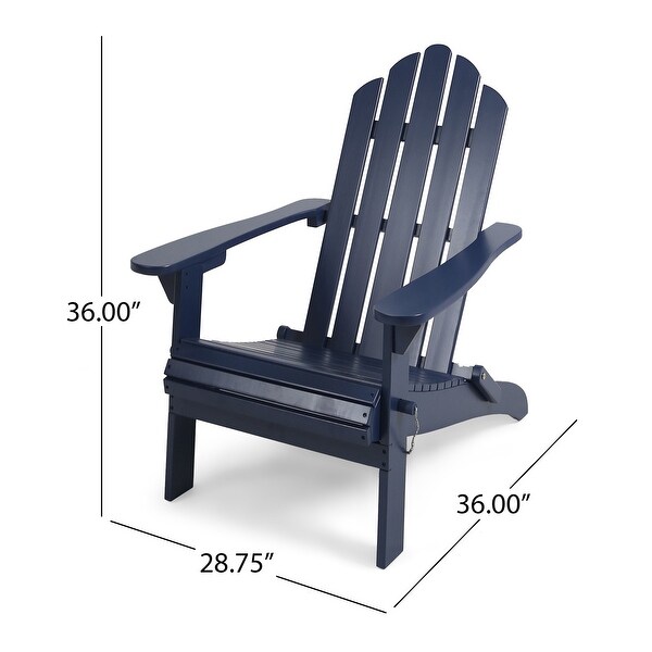 Hollywood Foldable Acacia Adirondack Chair by Christopher Knight Home