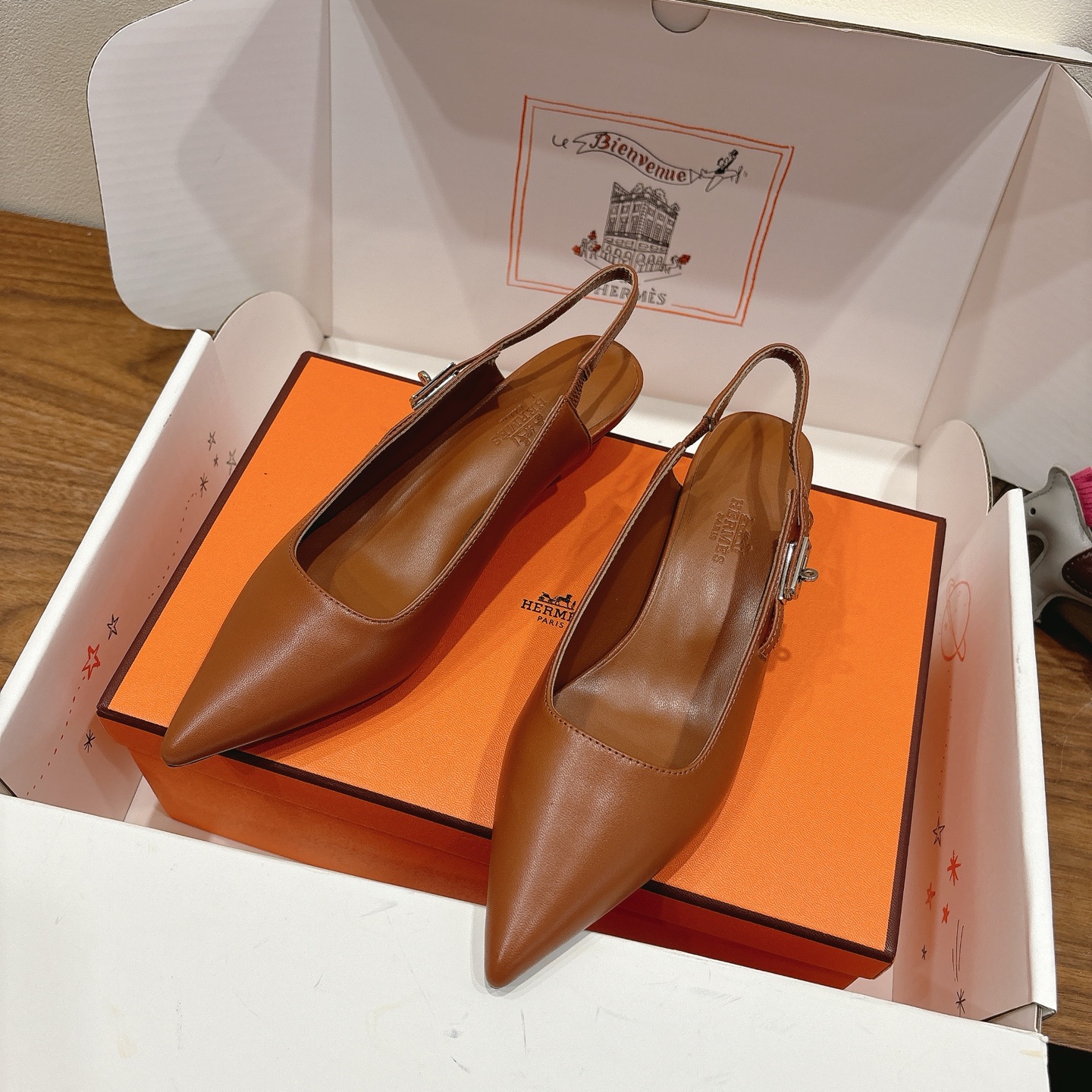 Hermès low-heeled sandals - cnluxepick