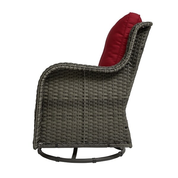 Patio Rattan Chairs Swivel Rocker