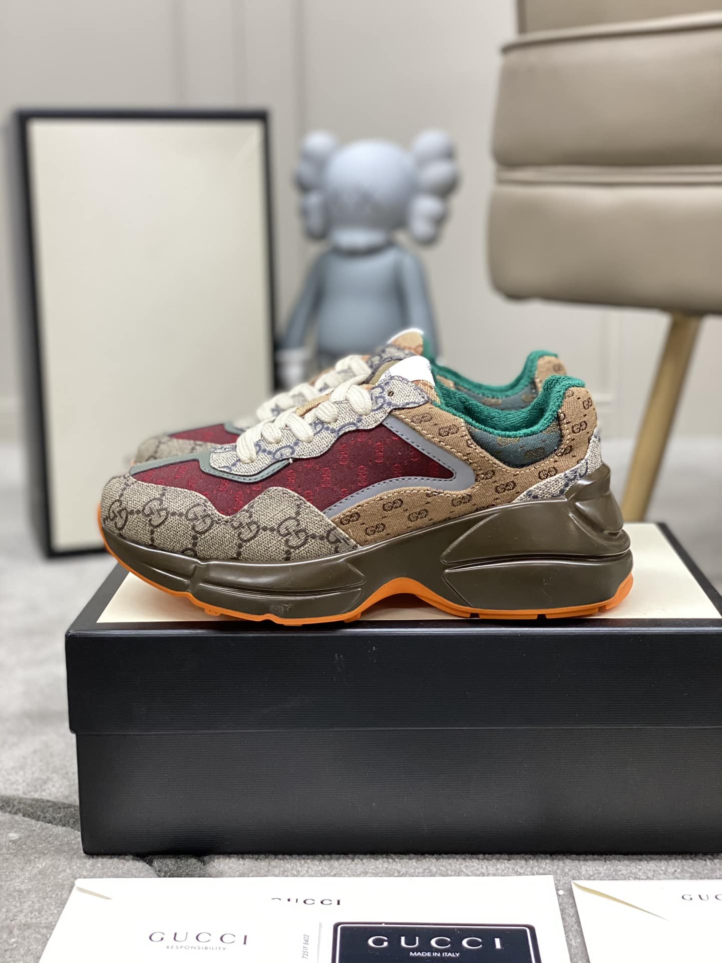 Gucci Women’S Gg Rhyton Sneaker ?619891 99Wg0-6060
