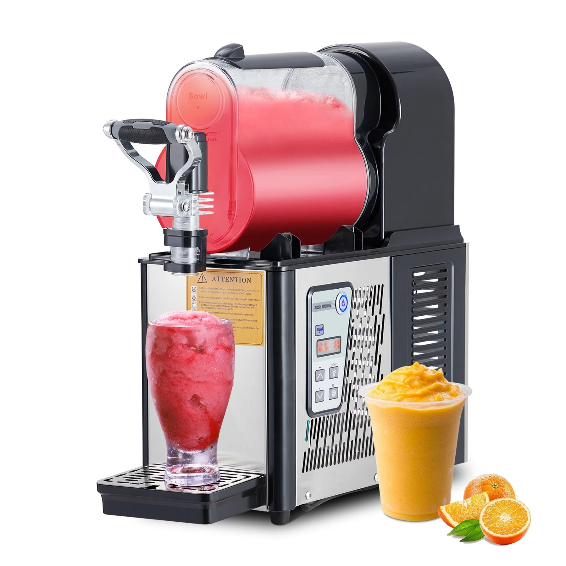 2026 Commercial Slushie Machine 3L Stainless Steel Self-Cleaning Slushy Maker for Frozen Drinks,Snow Melting Ideal for Home, Shop,Restaurant