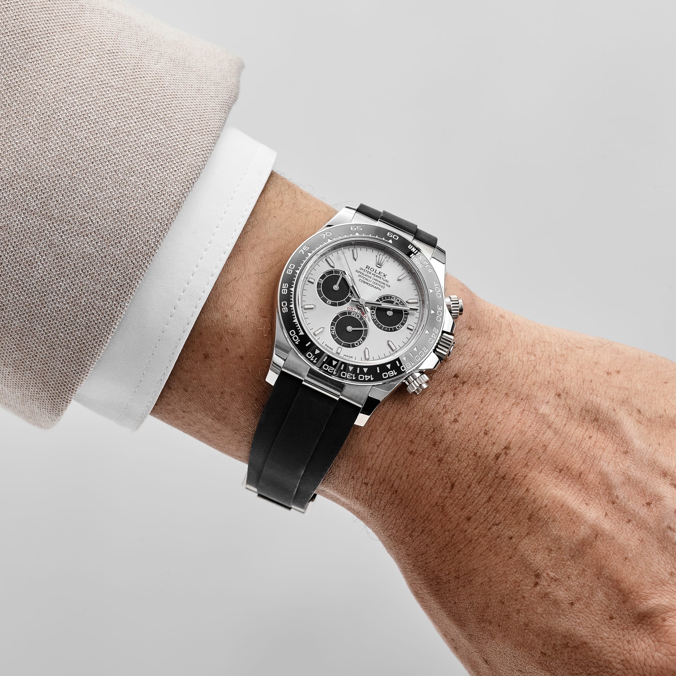 Rolex Daytona 126519LN 'Ghost' White Gold Steel and Bright Black Dial (2025)