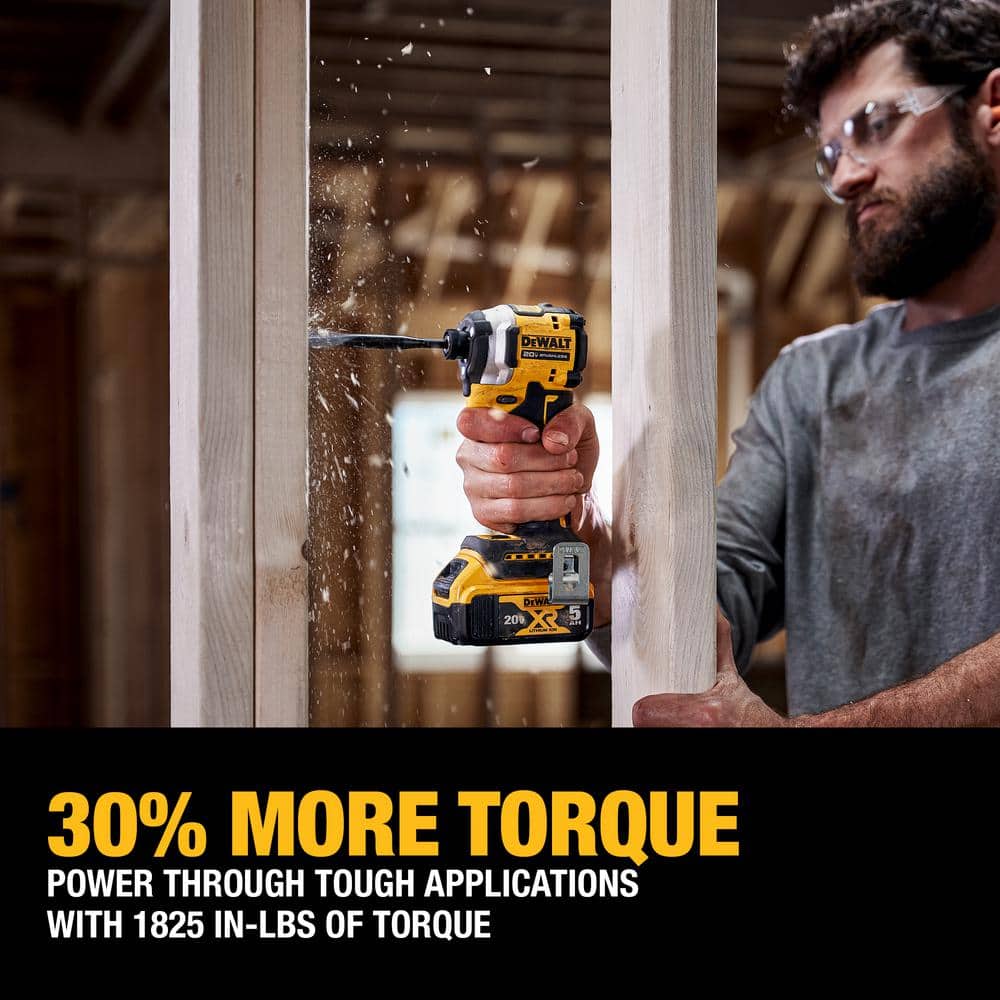 ATOMIC 20V MAX Cordless Brushless Compact 1/4 in. Impact Driver (Tool Only) DCF850B
