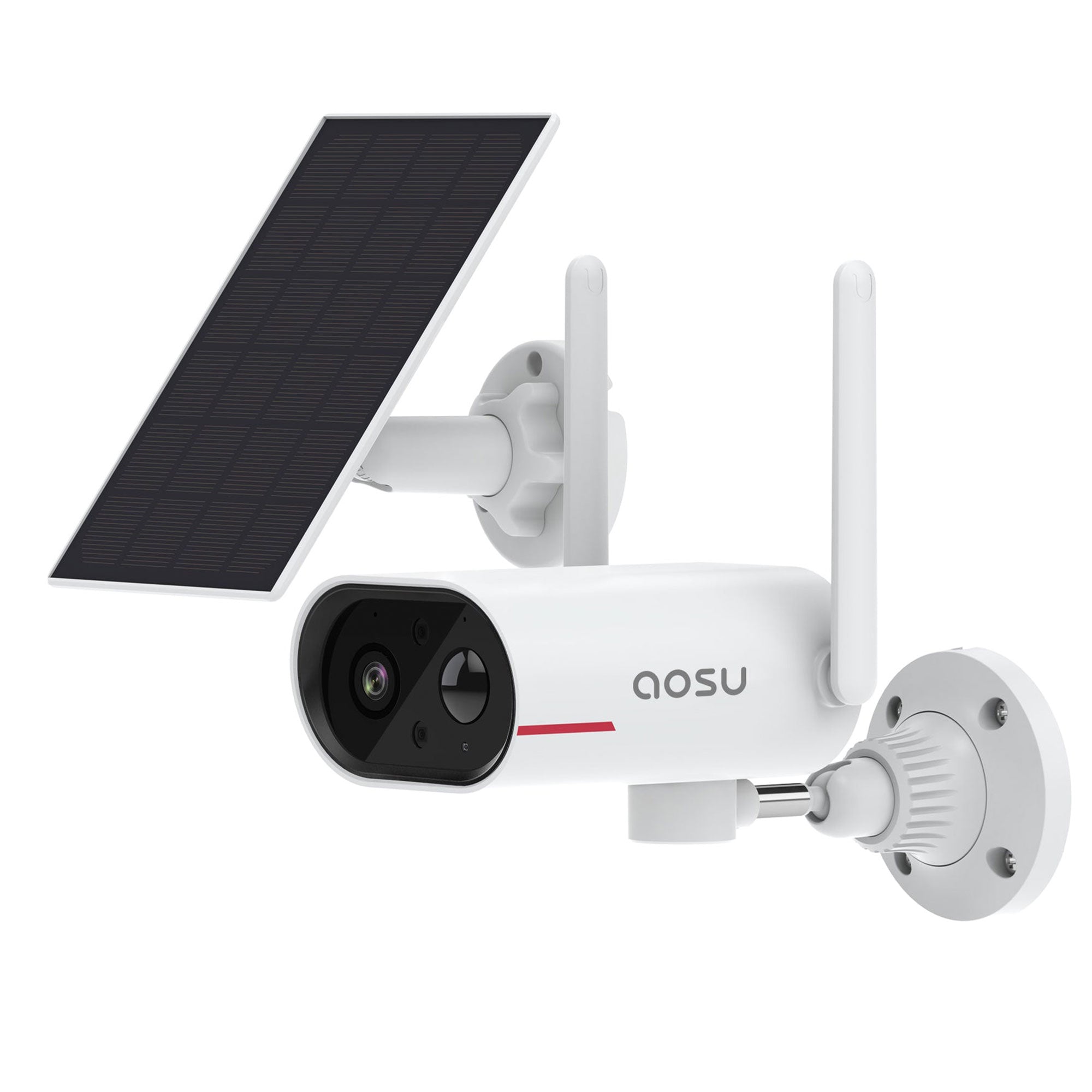 DEKCO WiFi Rotating Outdoor Solar Powered Home Security Camera with Night Vision