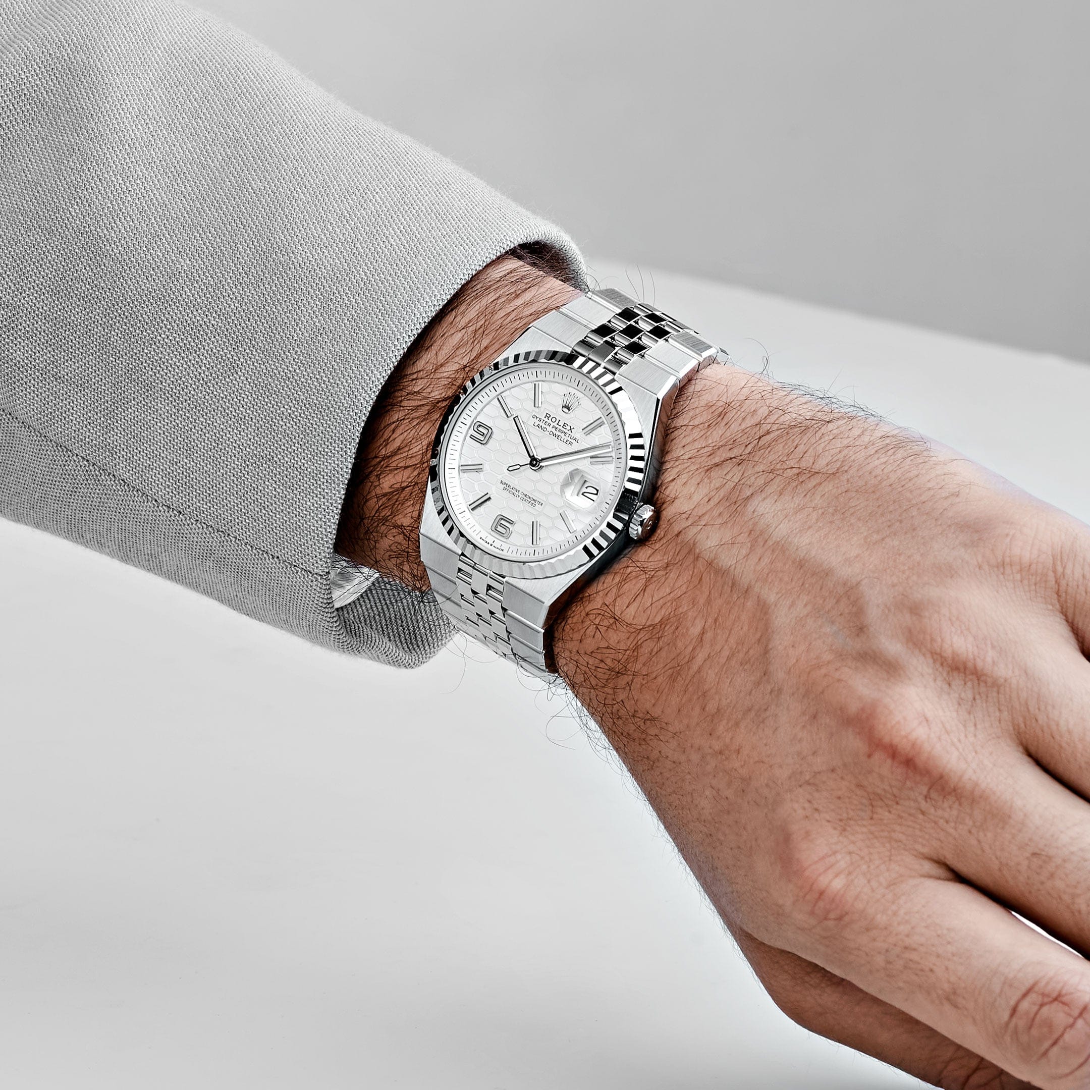 Rolex Land-Dweller 127334 Stainless Steel Intense White Dial (2026)
