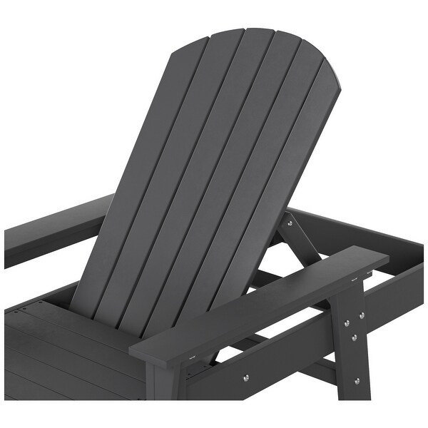 Polytrends Altura Poly EcoFriendly All Weather Reclining Chaise Lounge with Arms