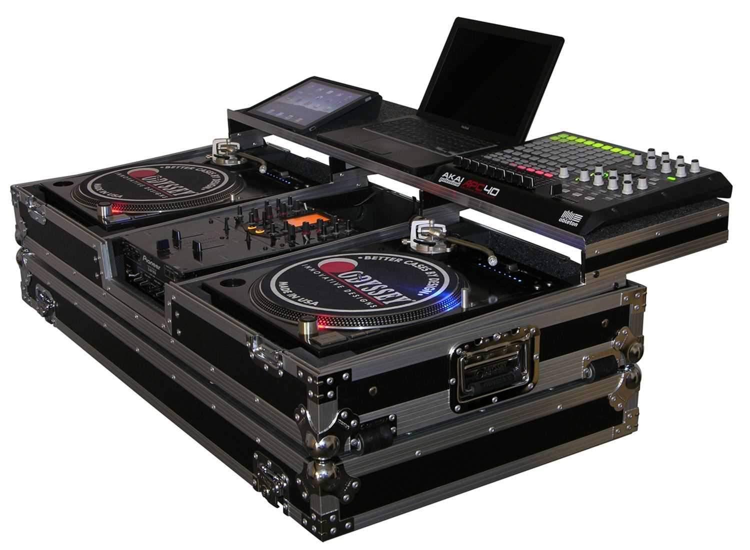Odyssey FZGSPBM10W Remixer Turntable DJ Coffin Case 10x22