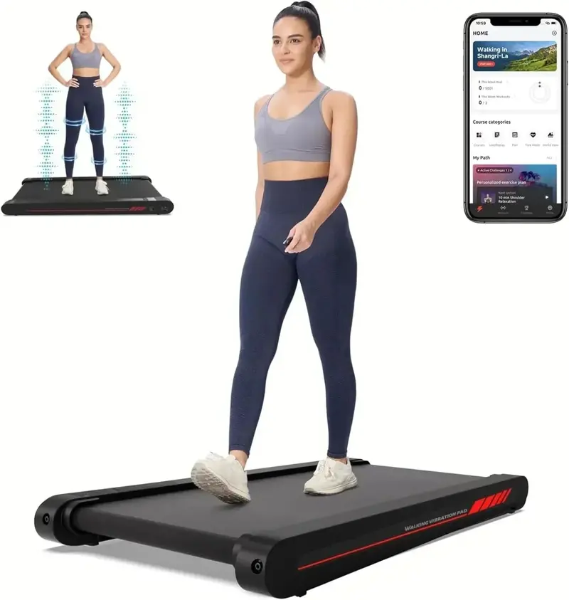 Sperax 3-in-1 Under-Desk Walking Pad – APP-Controlled Vibration & Treadmill Function