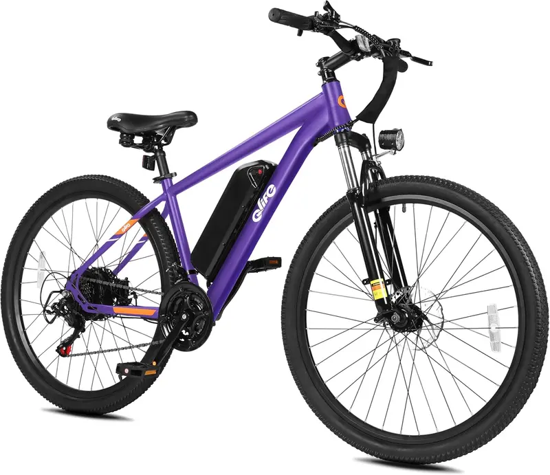 Qlife Racer Adult E-Bike – 21-Speed Mountain Bike with Lightweight Frame