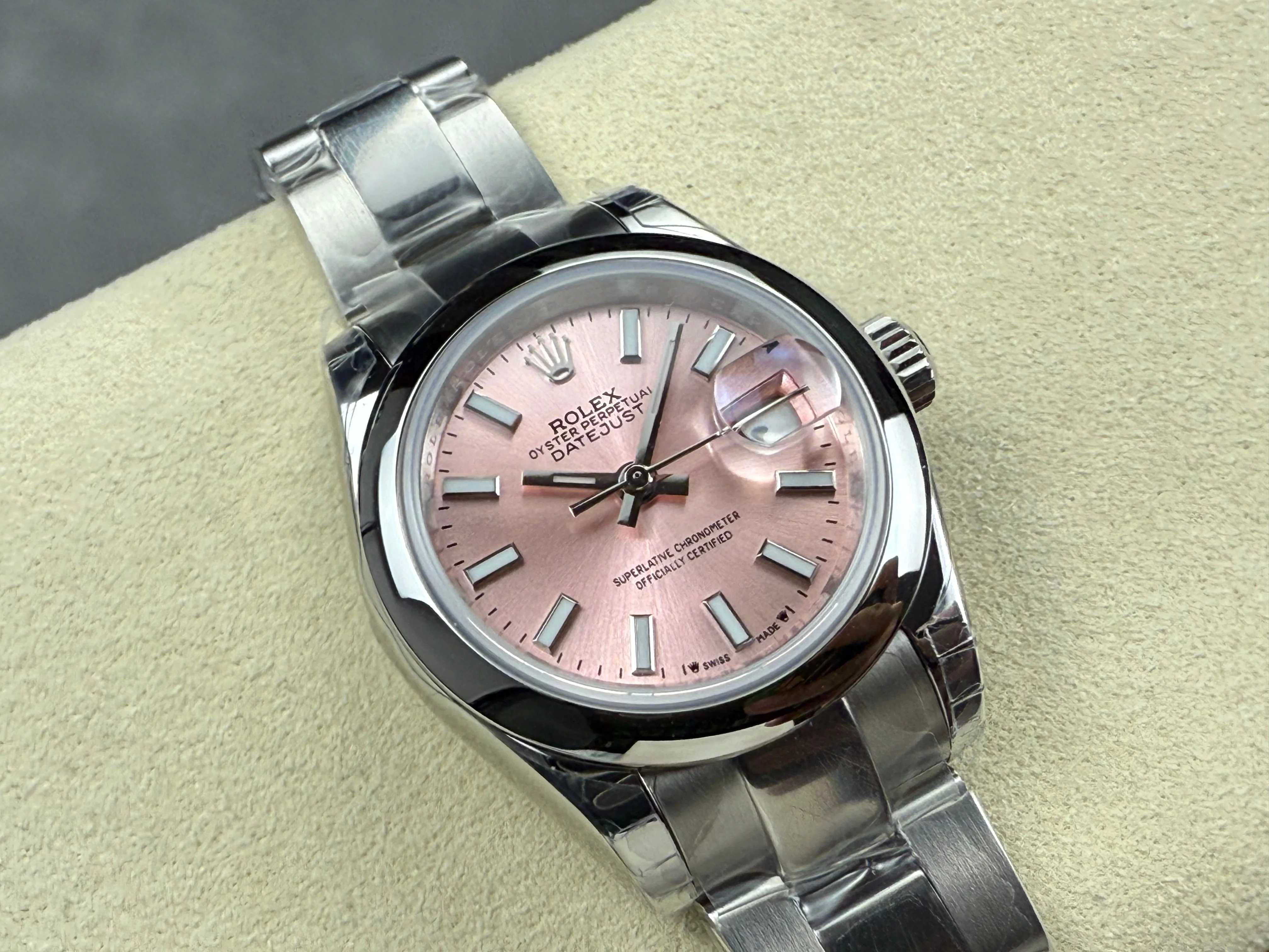 Rolex Day-Date 28mm Silver Pink