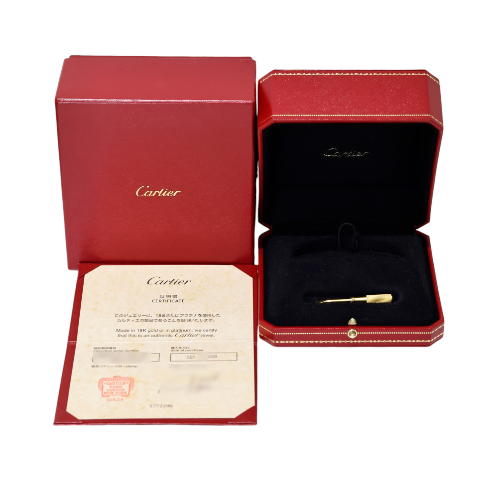Cartier Love Pave Bracelet 18K Yellow Gold Diamond N6710600