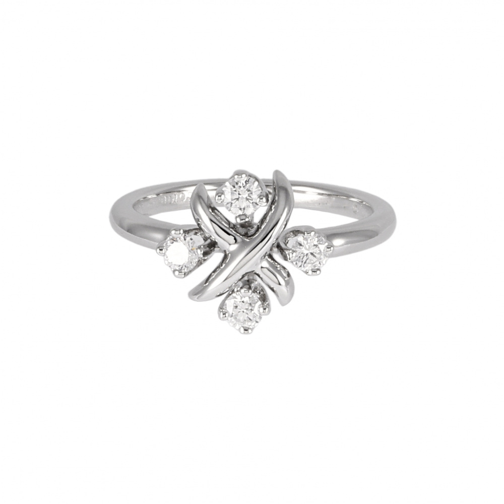 Tiffany & Co. Schlumberger Rin Ring Platinum Diamond 60133729
