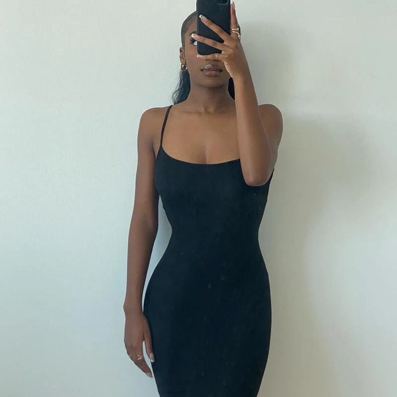 Sleeveless Backless Maxi Dress | Bodycon Slit GownClistos