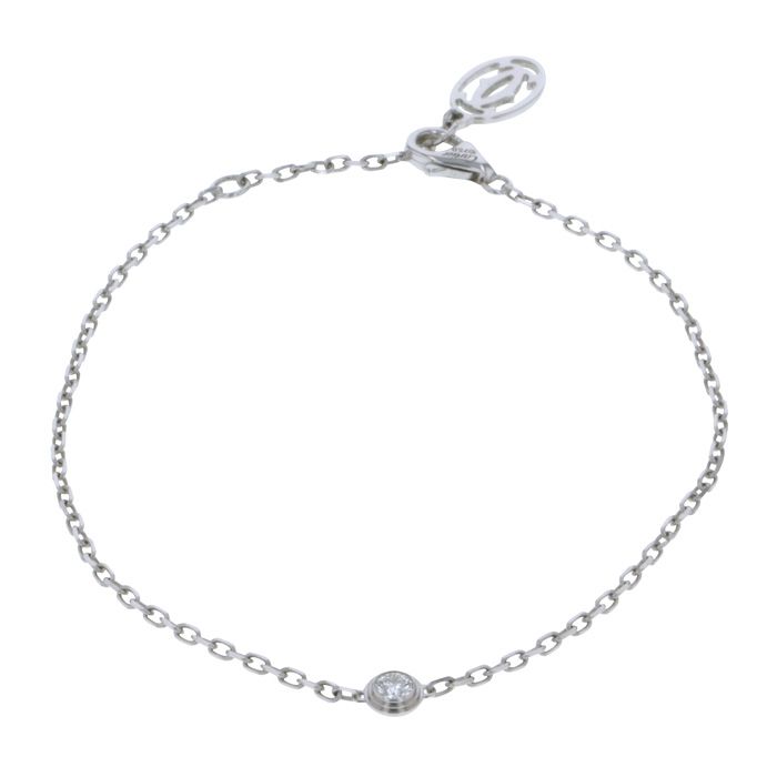 Cartier K18WG White Gold Bracelet Diamond