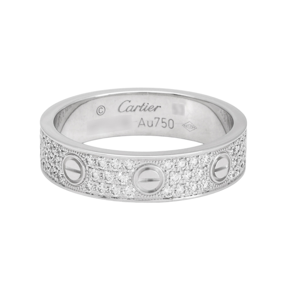 Cartier Love Sm Pave Ring 18K White Gold Diamond B4083400