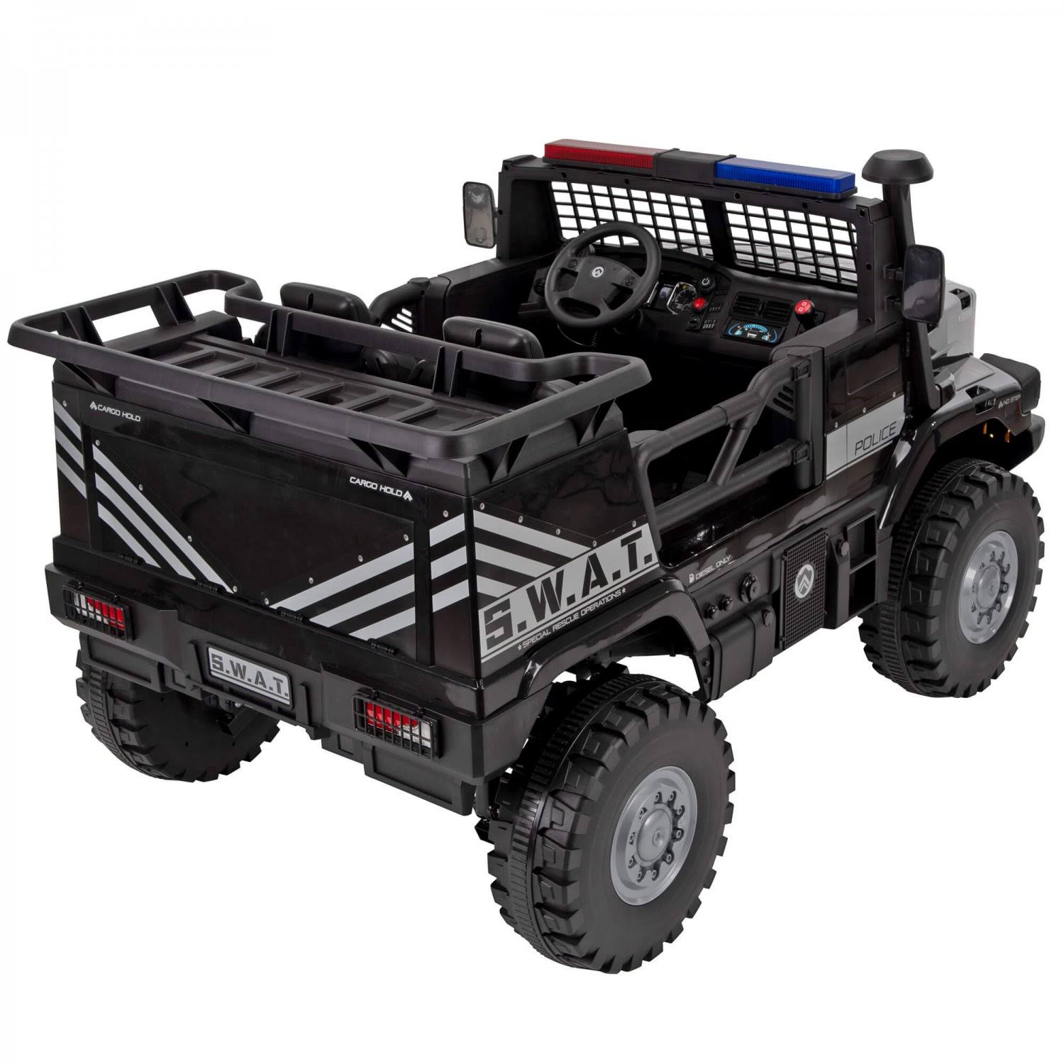 Huffy 12V Battery-Powered Swat Truck 2-Seater Ride-On Toy
