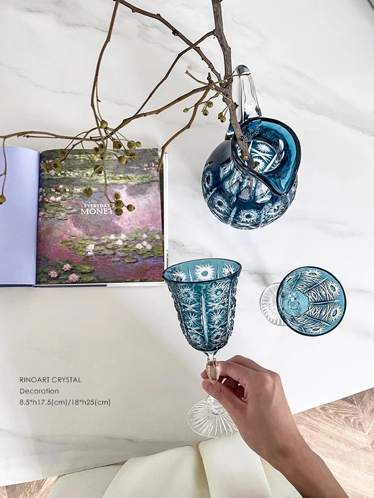 DC068 (Single) - Baccarat Edinburgh Indigo Blue Crystal 