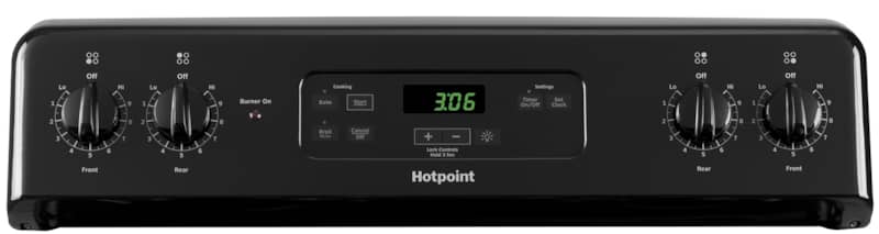 GE Hotpoint 30 Black Freestanding Standard Clean Electric Range