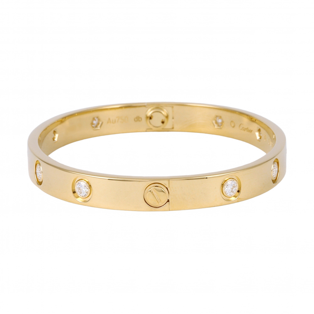 Cartier Love Bracelet 18K Yellow Gold Diamond B6040500