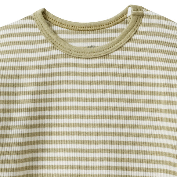 Topomini Pure Collection Baby Langarmshirt mit Ripp-Struktur