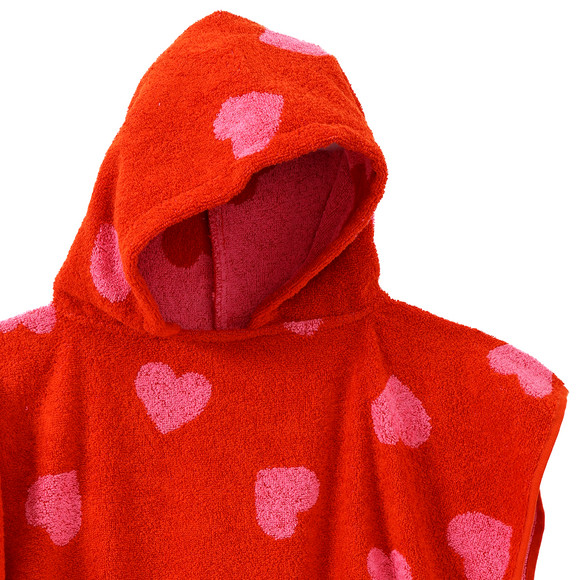 Famy Badeponcho mit Herz-Allover