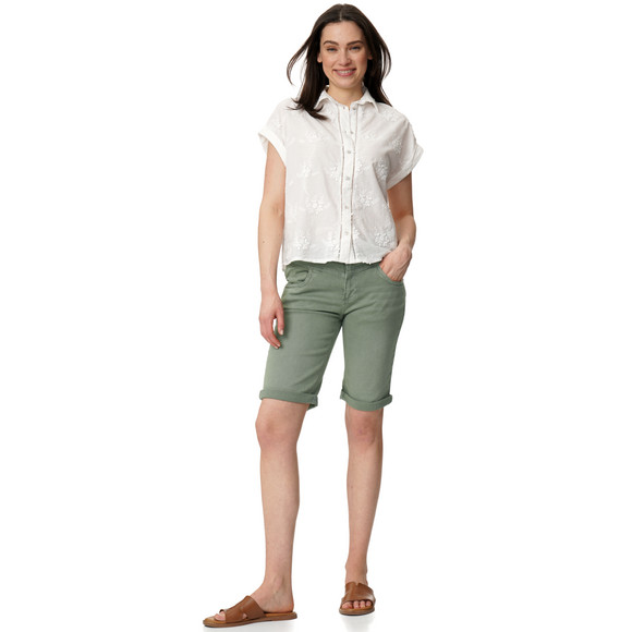 Gina Benotti Damen Slim-Jeansshorts mit Gürtel