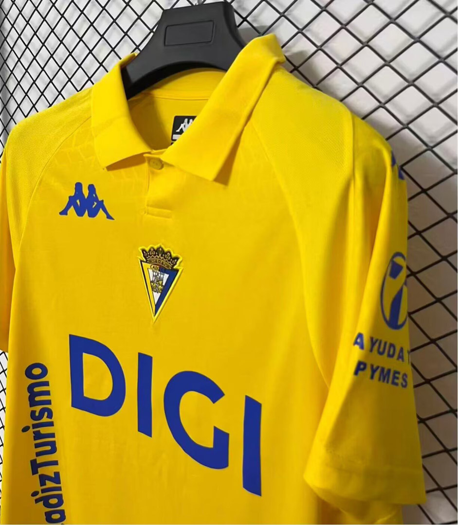 Cadiz CF 26/27 Home Jersey with Patch S-4XL Fan Version