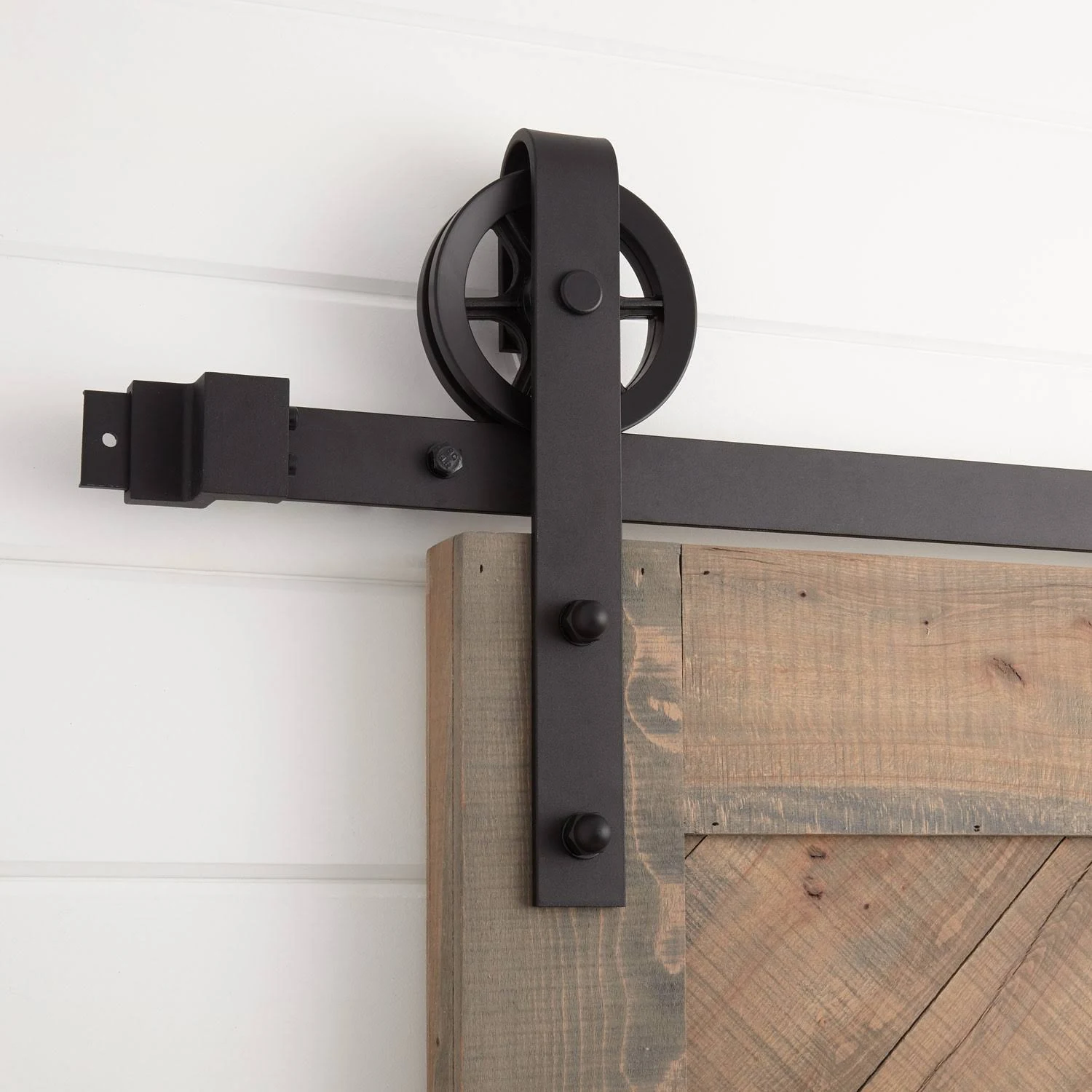 96x22 Ando Barn Door Hardware Kit in Stainless Steel | Signature Hardware